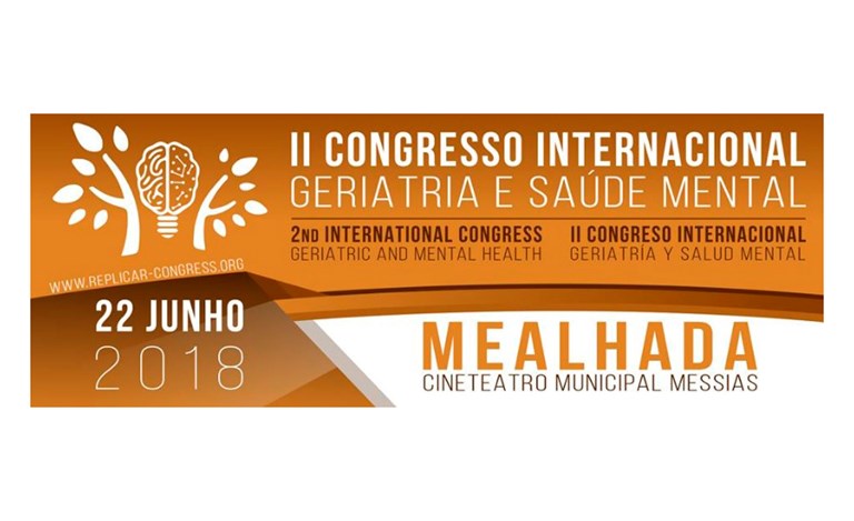 Cartel del II Congreso Internacional de Geriatría y Salud Mental